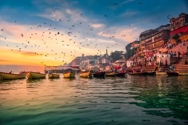 Sonnenuntergang in Varanasi